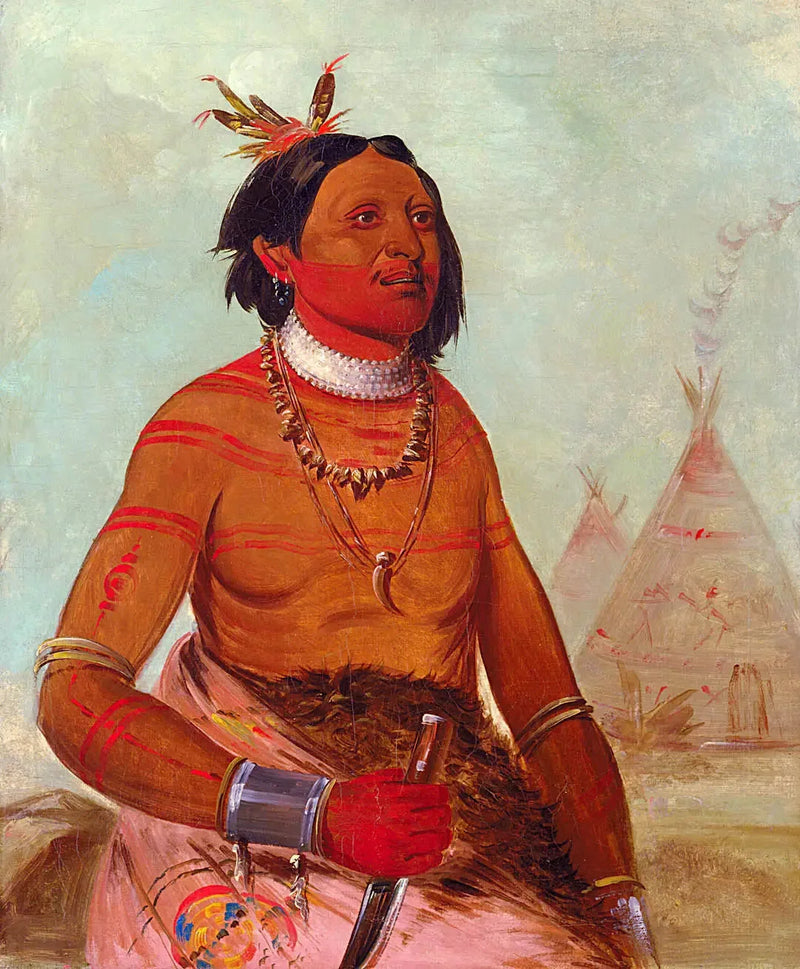 Quáy-hám-kay, Steinmuschel, ein mutiger - George Catlin