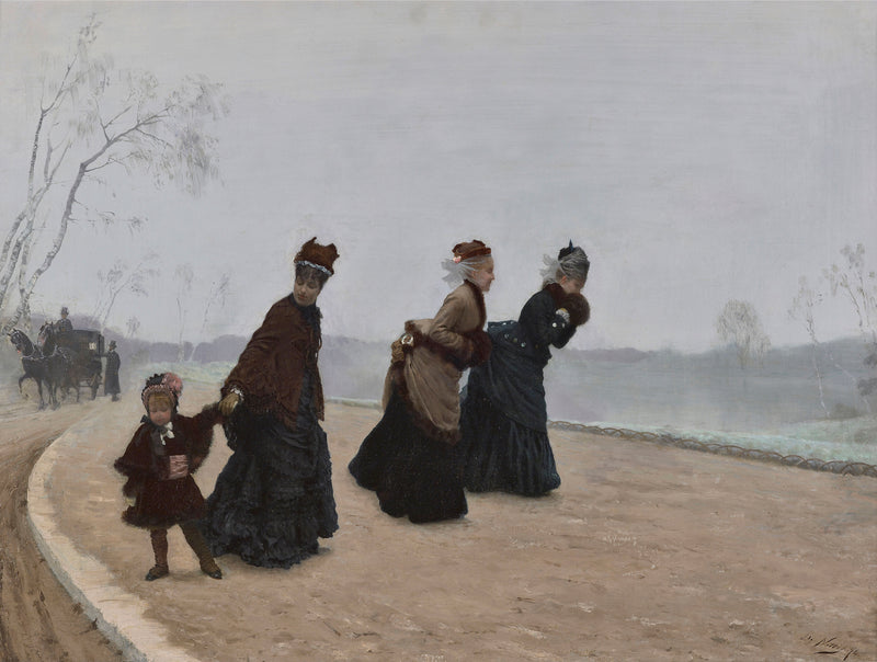 Was für eine Kälte! - Giuseppe De Nittis