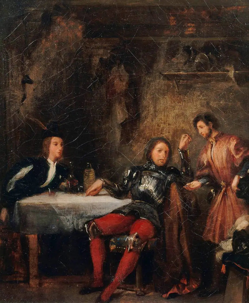 Quentin Durward und der Narbige - Eugène Delacroix