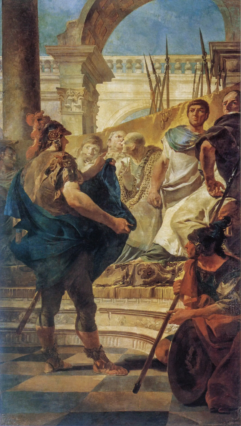 Quintus Fabius Maximus vor dem Senat von Karthago - Giovanni Battista Tiepolo