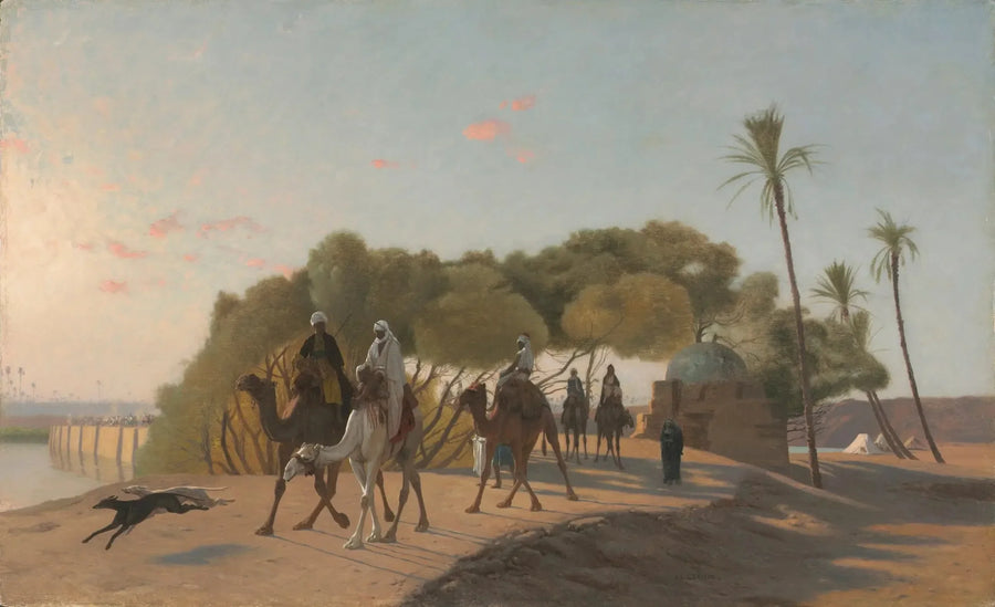 Die Oase verlassen - Jean-Léon Gérôme