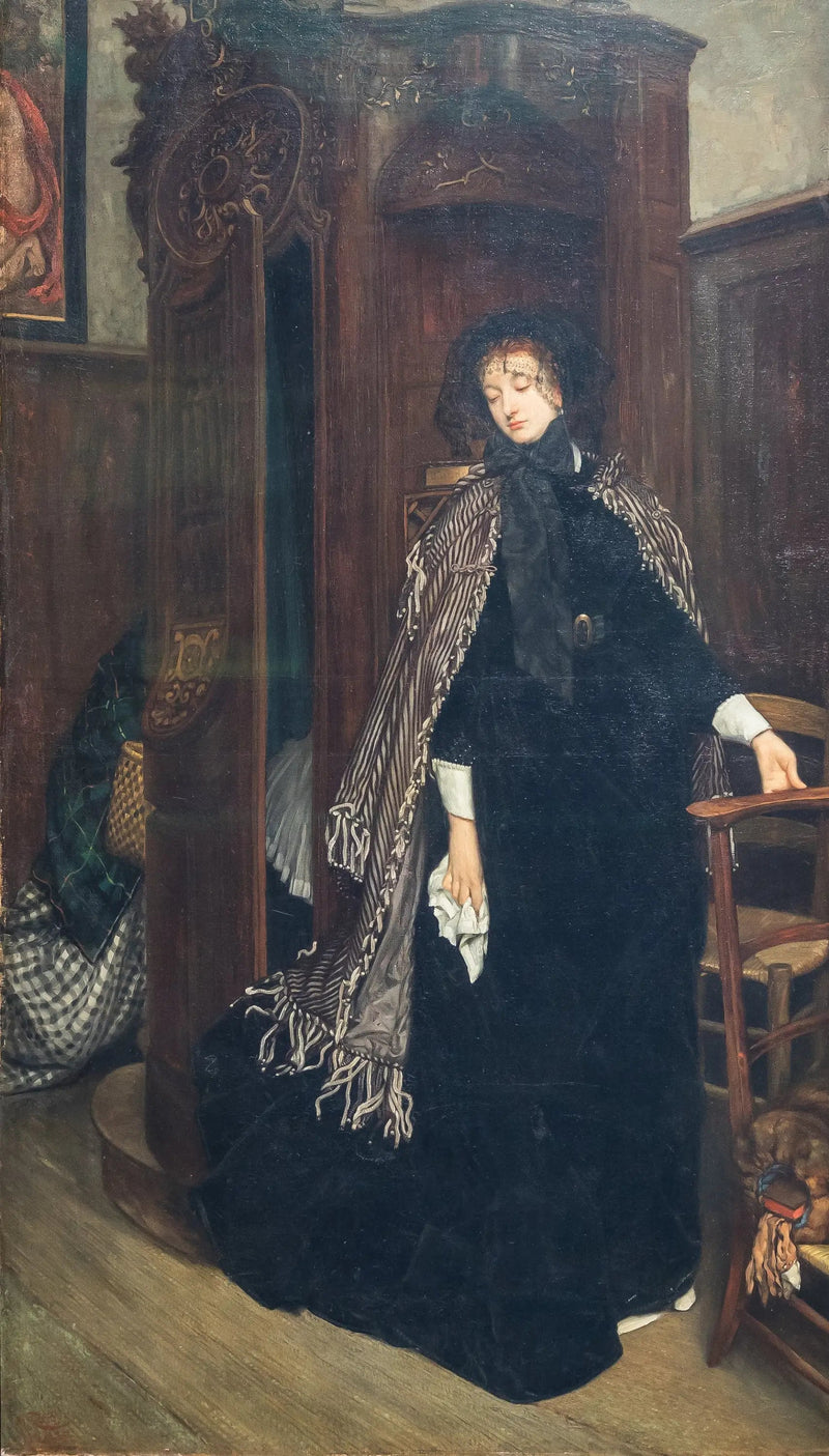 Verlassen Sie das Beichtstuhl (in der Kirche) - James Tissot
