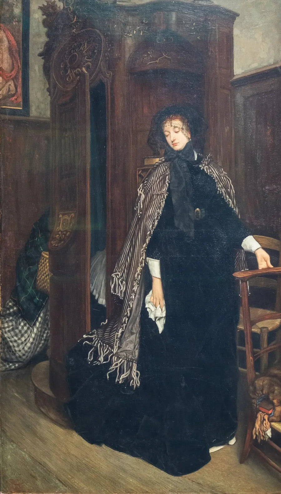Verlassen Sie das Beichtstuhl (in der Kirche) - James Tissot