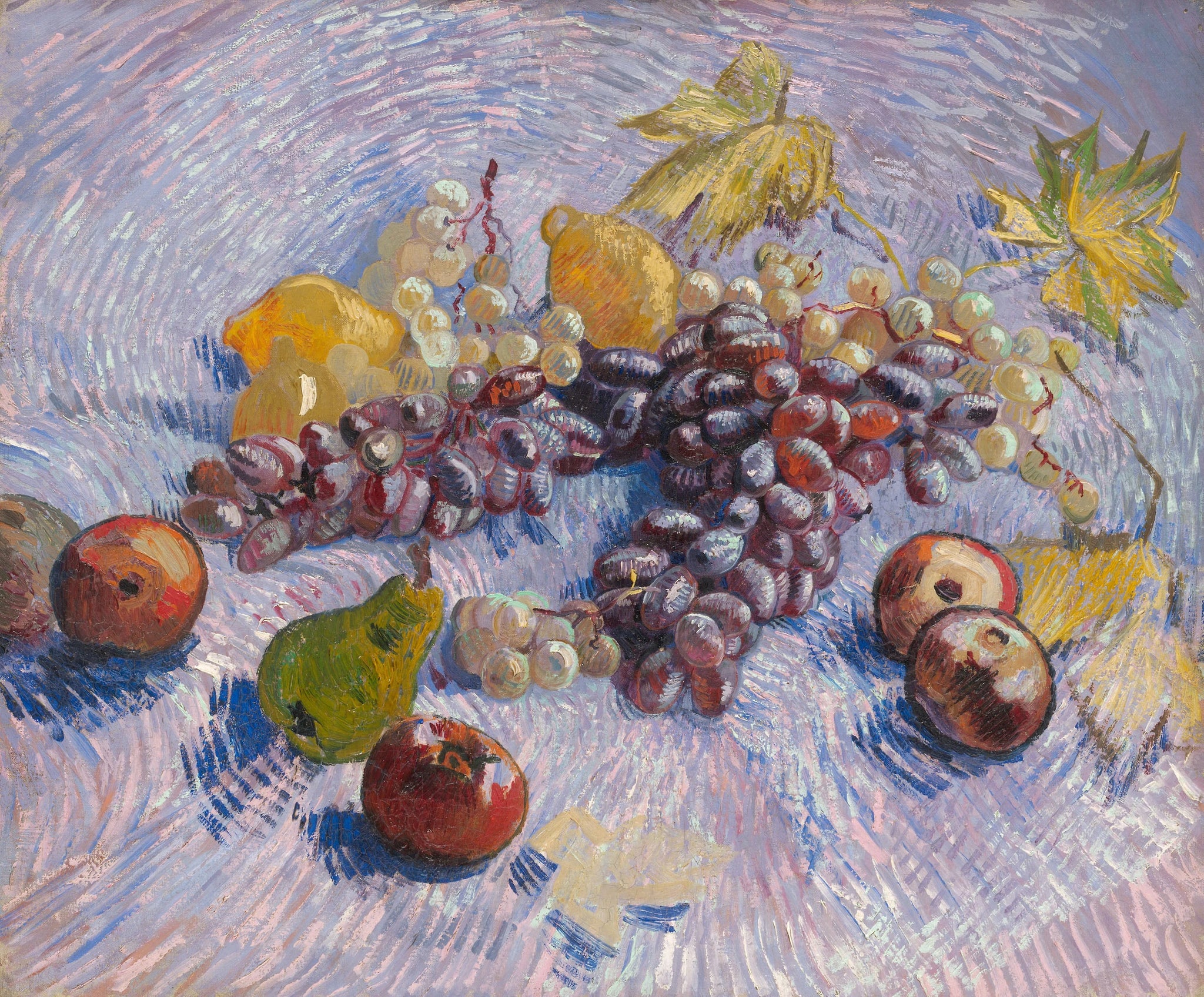Raisins, citrons, poires et pommes F382 de Vincent van Gogh