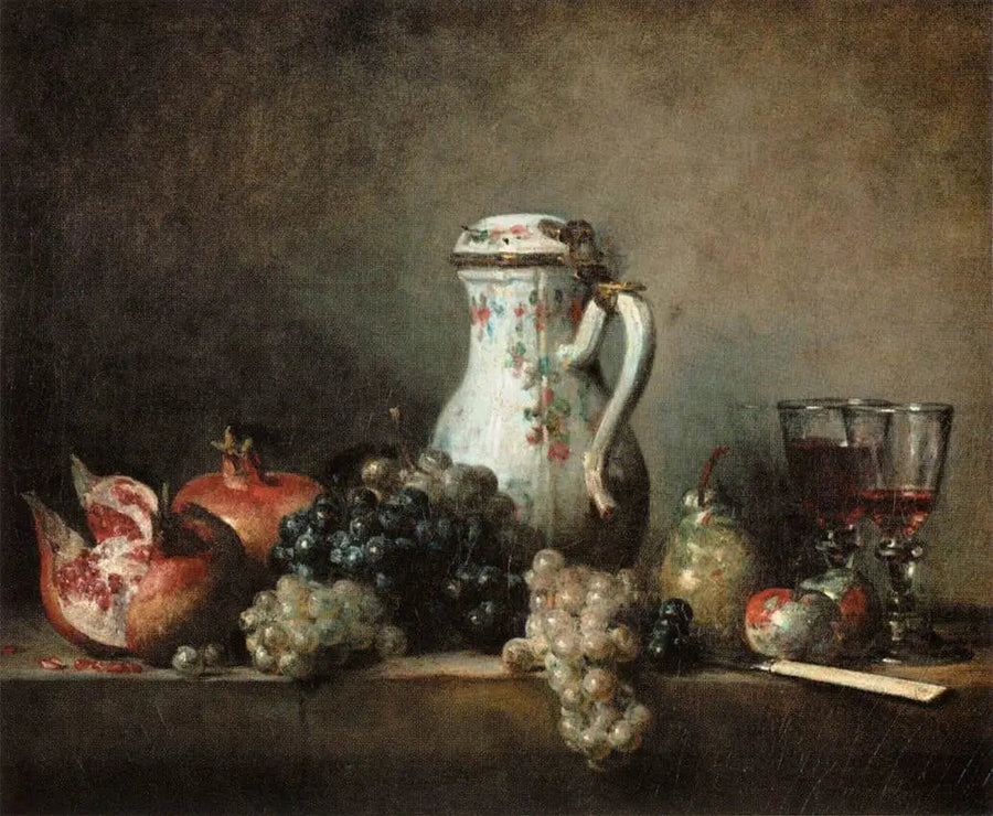 Rosinen und Granatäpfel - Jean Siméon Chardin