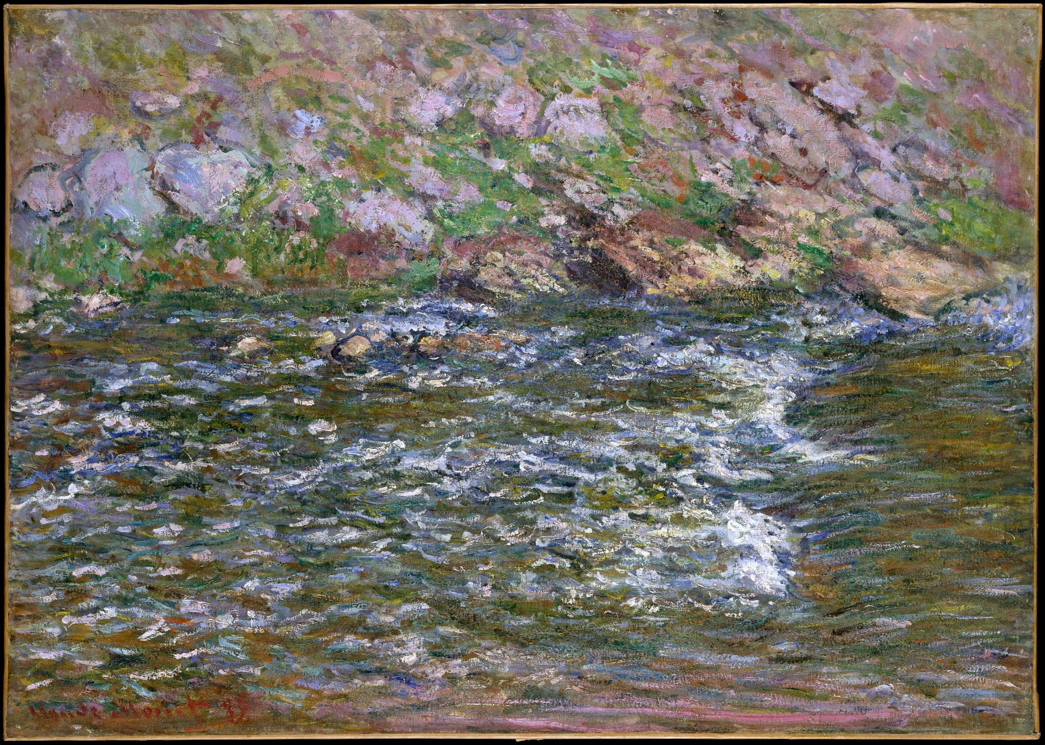 Rapides sur la Petite Creuse à Fresselines W1239 par Claude Monet