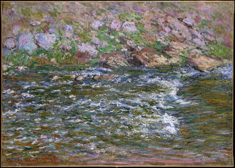 Stromschnellen an der Petite Creuse in Fresselines W1239 - Claude Monet