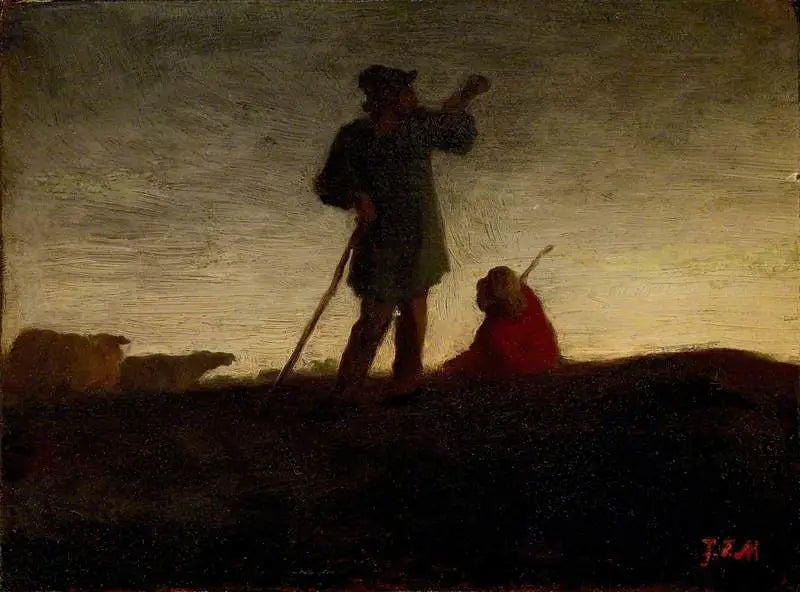Erinnerung an die Herde - Jean-François Millet