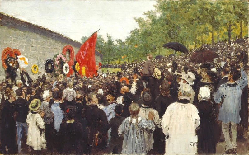 Versammlung am Père Lachaise im Gedenken an die Opfer der Kommune - Ilya Repin