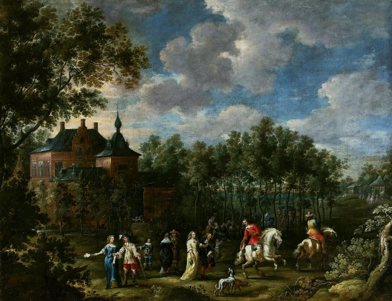Versammlung in einem Park - David Teniers der Jüngere