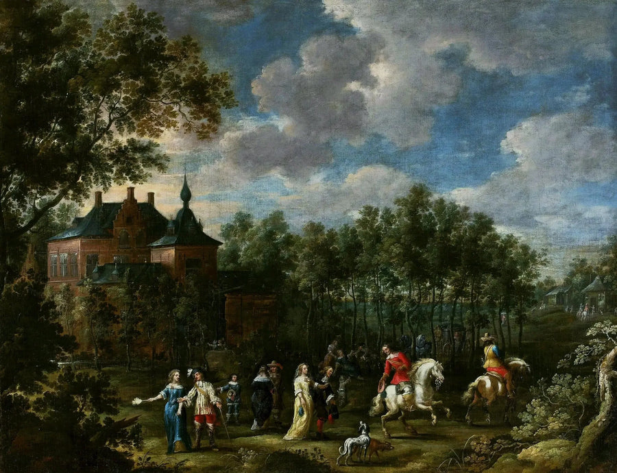 Versammlung in einem Park - David Teniers der Jüngere