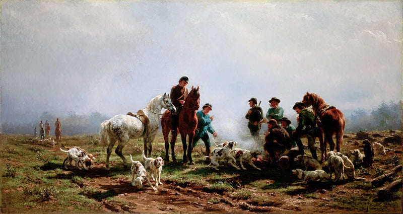 Versammlung zur Jagd - Rosa Bonheur