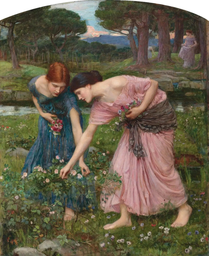 Pflücke die Rosenknospen, solange du kannst - John William Waterhouse