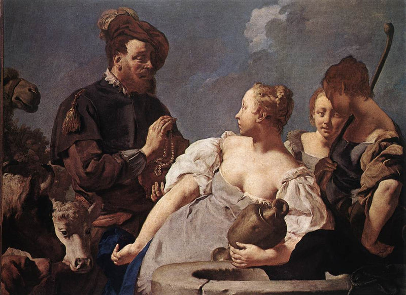 Rebecca am Brunnen - Giovanni Battista Piazzetta