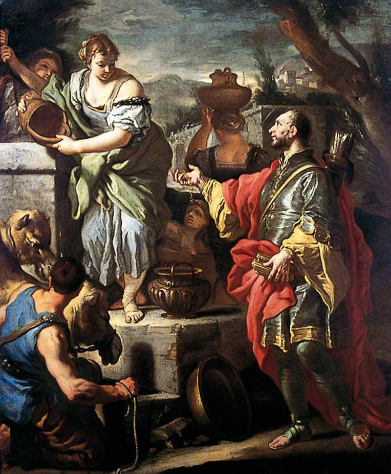 Rebecca und Eleazar am Brunnen - Francesco Solimena