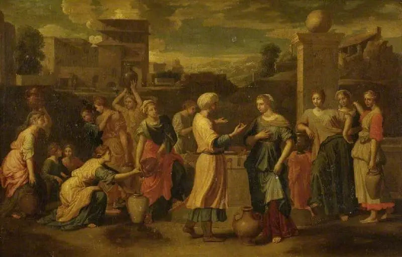 Rebecca und Eliezer am Brunnen - Nicolas Poussin