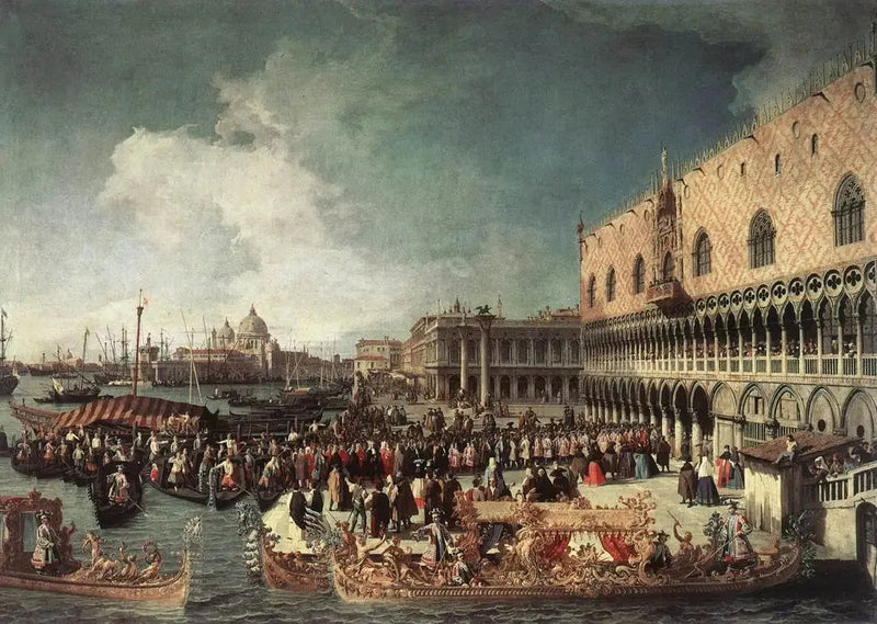 Empfang des Botschafters im Dogenpalast - Canaletto