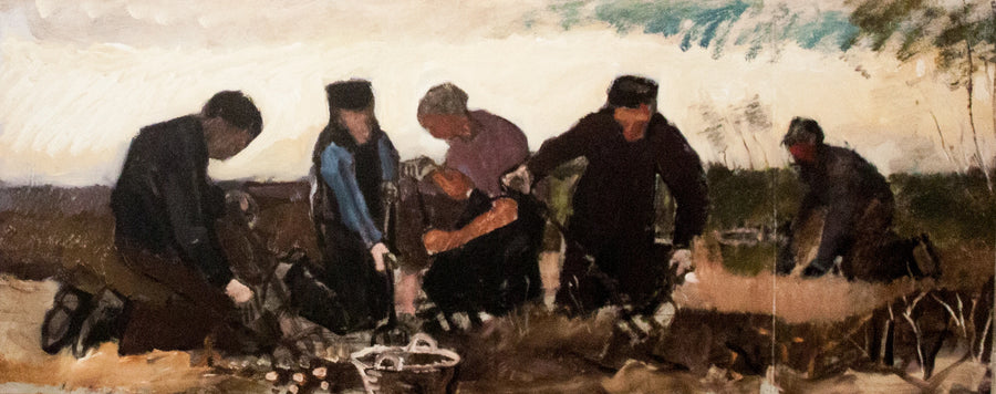 Kartoffelernte (fünf Ziffern) - Vincent van Gogh