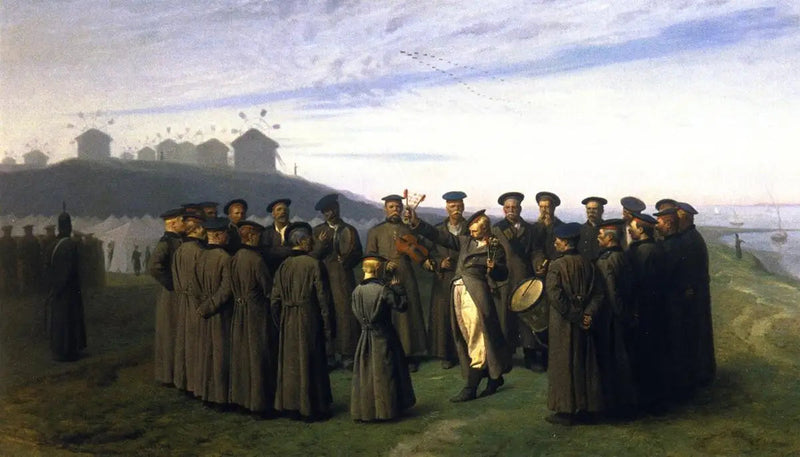 Erholung in einem russischen Lager - Jean-Léon Gérôme