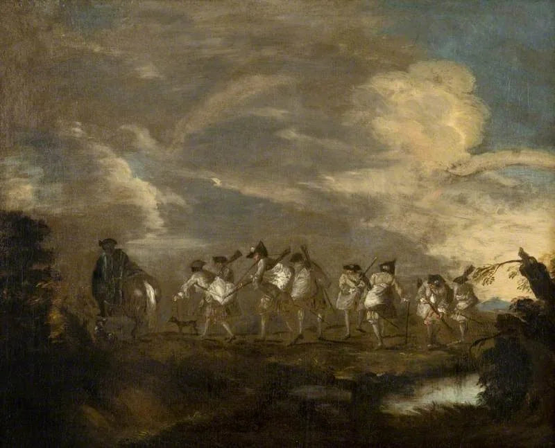 Rekruten, die der Regiment beitreten werden - Antoine Watteau