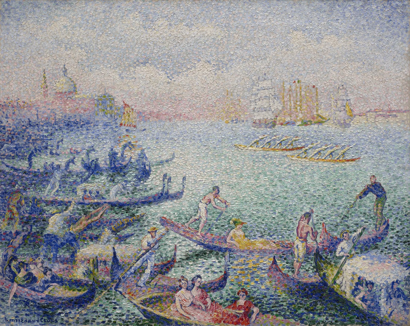 Regatta in Venedig - Henri-Edmond Cross