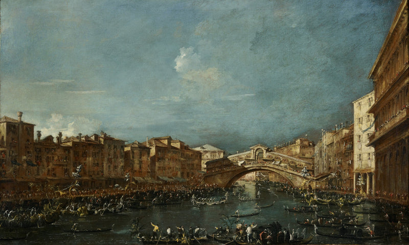 Regatta auf der Rialto-Brücke - Francesco Guardi