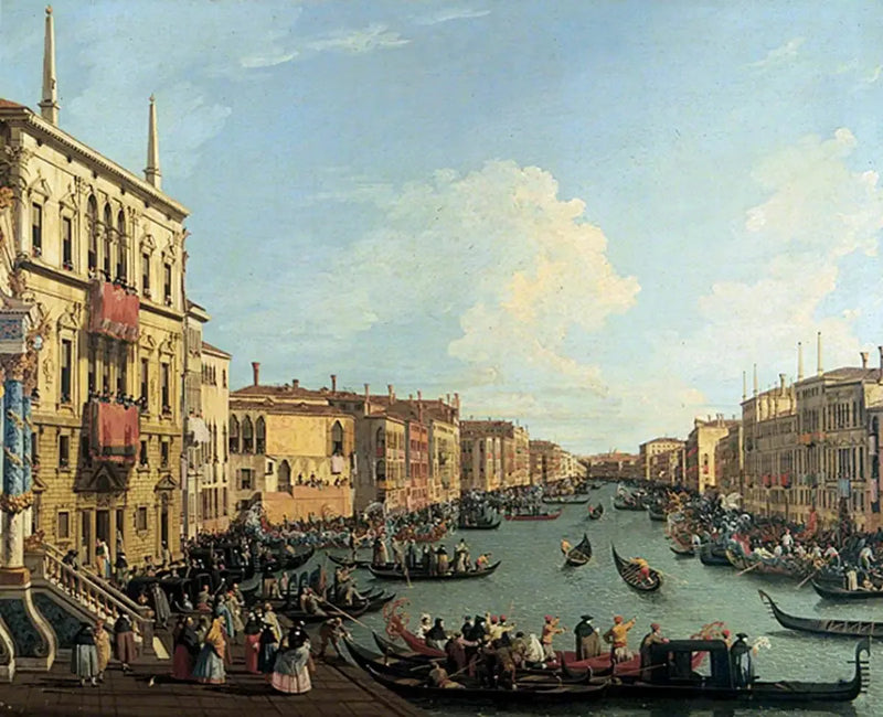 Regatta auf dem Großen Kanal, Venedig - Canaletto