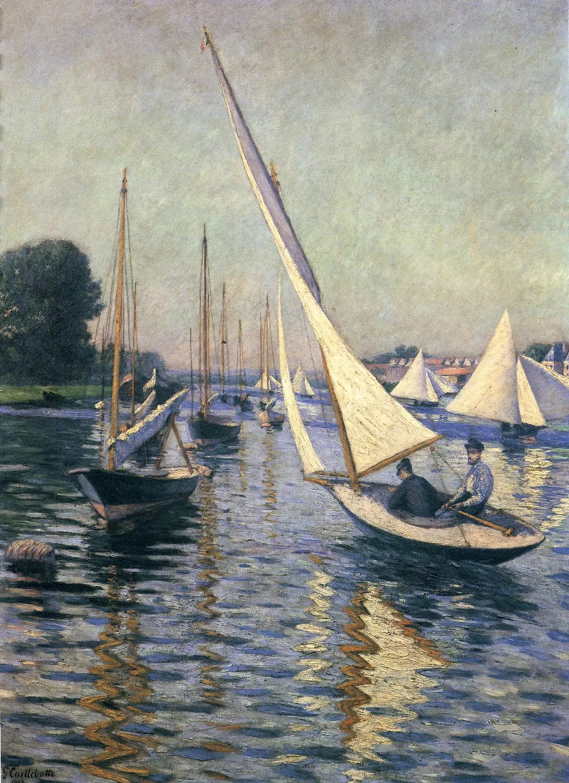 Regatten in Argenteuil - Gustave Caillebotte