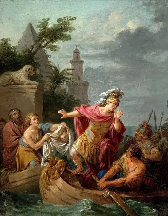 Bedauern von Cäsar über den Tod von Pompejus - Louis Jean François Lagrenée