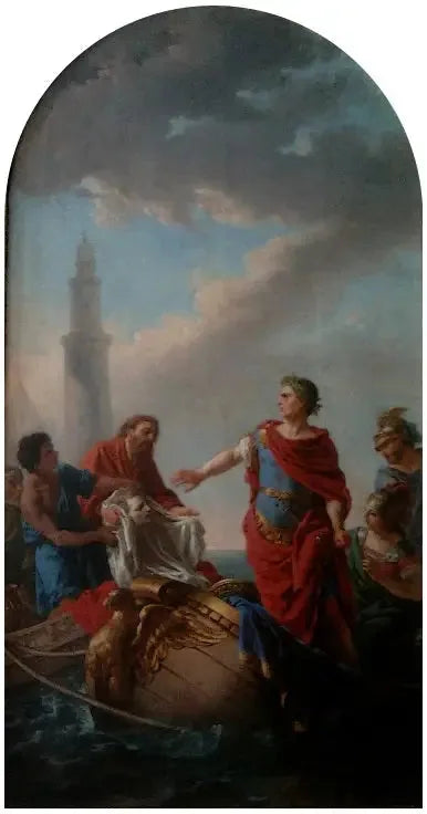 Bedauern von Cäsar über den Tod von Pompejus - Louis Jean François Lagrenée
