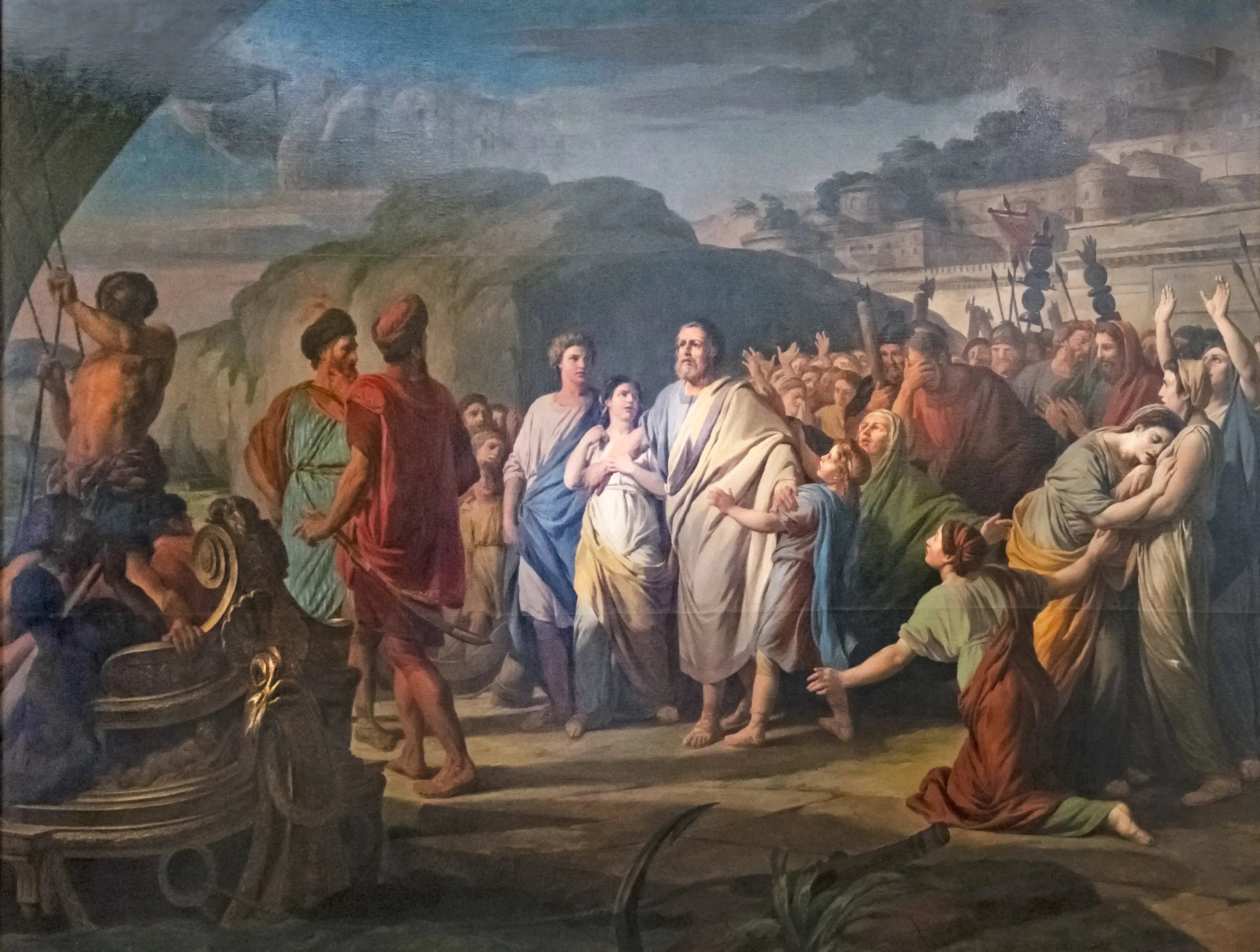 Régulus sort de Rome pour se rendre à Carthage - Nicolas-Bernard Lépicié image 1 reproduction artisanale de tableau