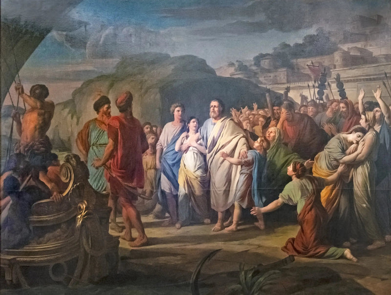Régulus verlässt Rom, um nach Karthago zu reisen - Nicolas-Bernard Lepicié