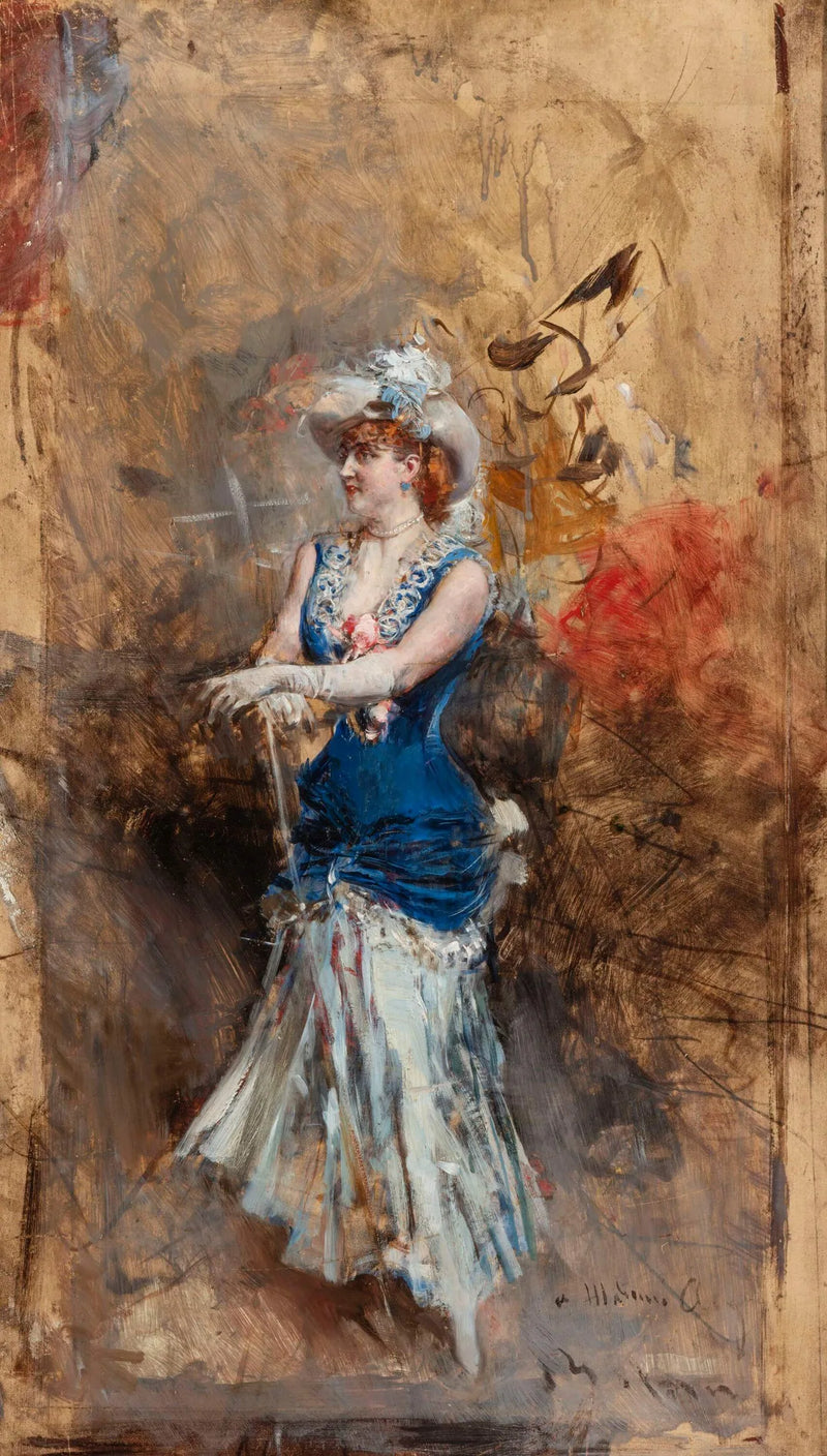 Rejane auf der Bühne - Giovanni Boldini