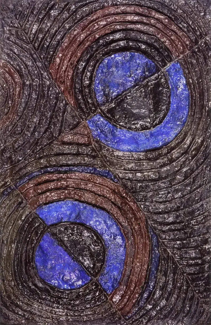 Braune und blaue Reliefs - Robert Delaunay