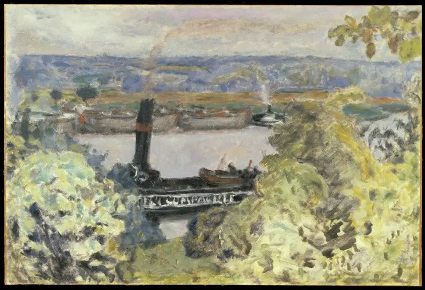Remorqueur sur la Seine - Pierre Bonnard image 1 reproduction artisanale de tableau