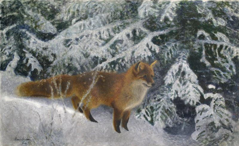 Fuchs im Winter - Bruno Liljefors