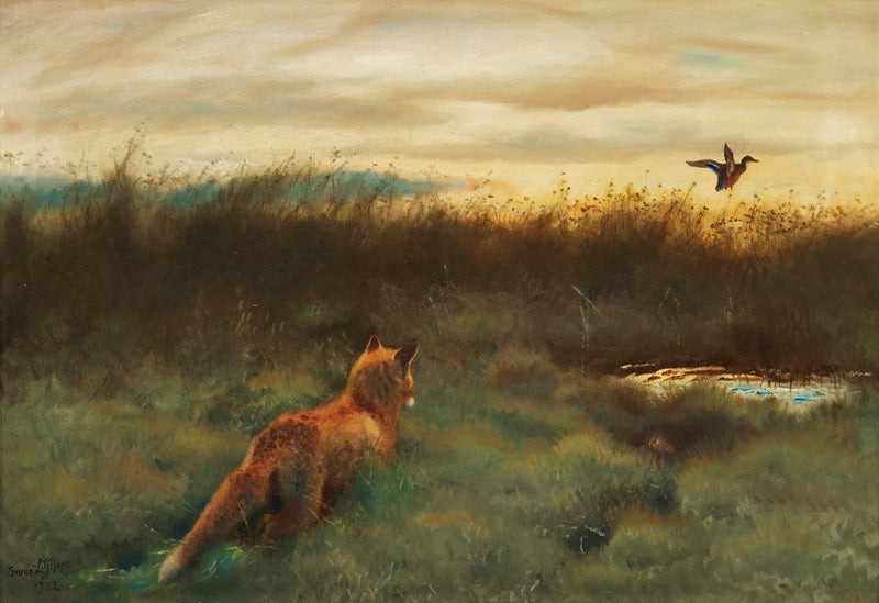 Fuchs und Ente – Bruno Liljefors