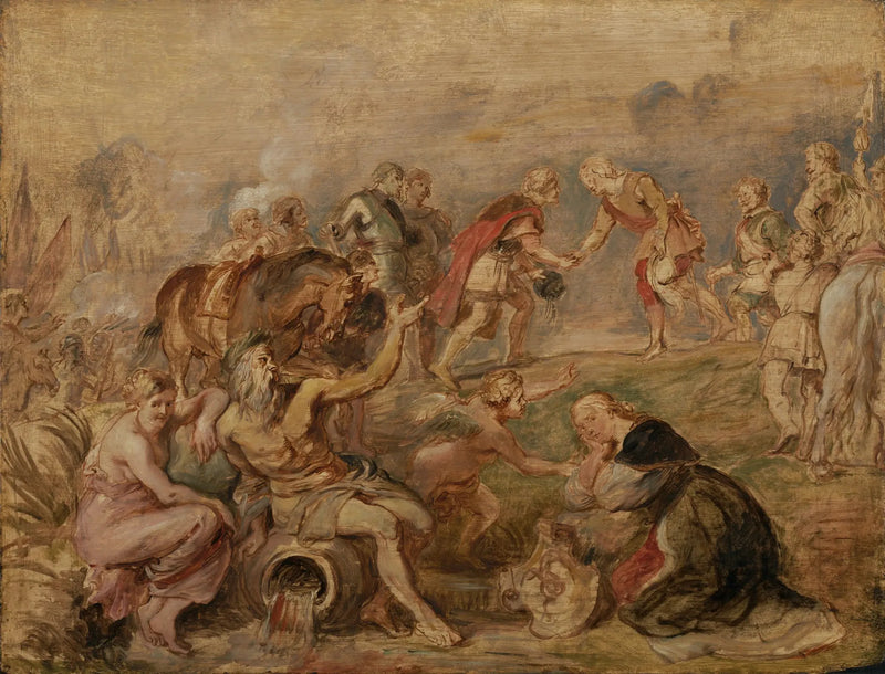 Begegnung des Königs Ferdinand von Ungarn und des Kardinalinfanten Ferdinand von Spanien in Nördlingen - Peter Paul Rubens