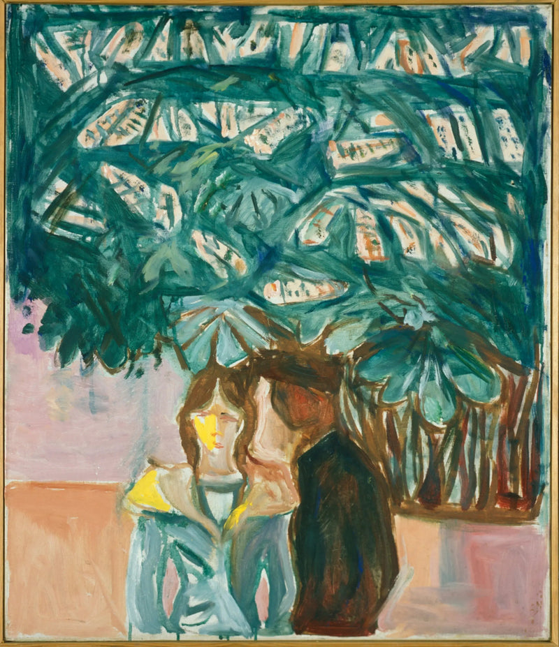 Begegnung unter einer Kastanie - Edvard Munch