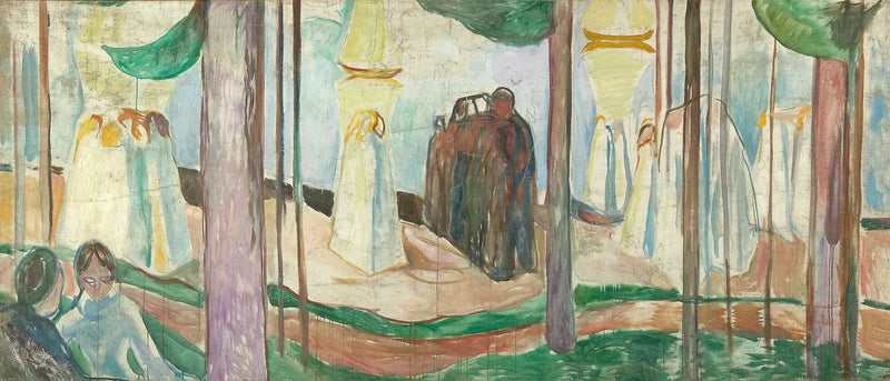 Begegnung am Strand - Edvard Munch