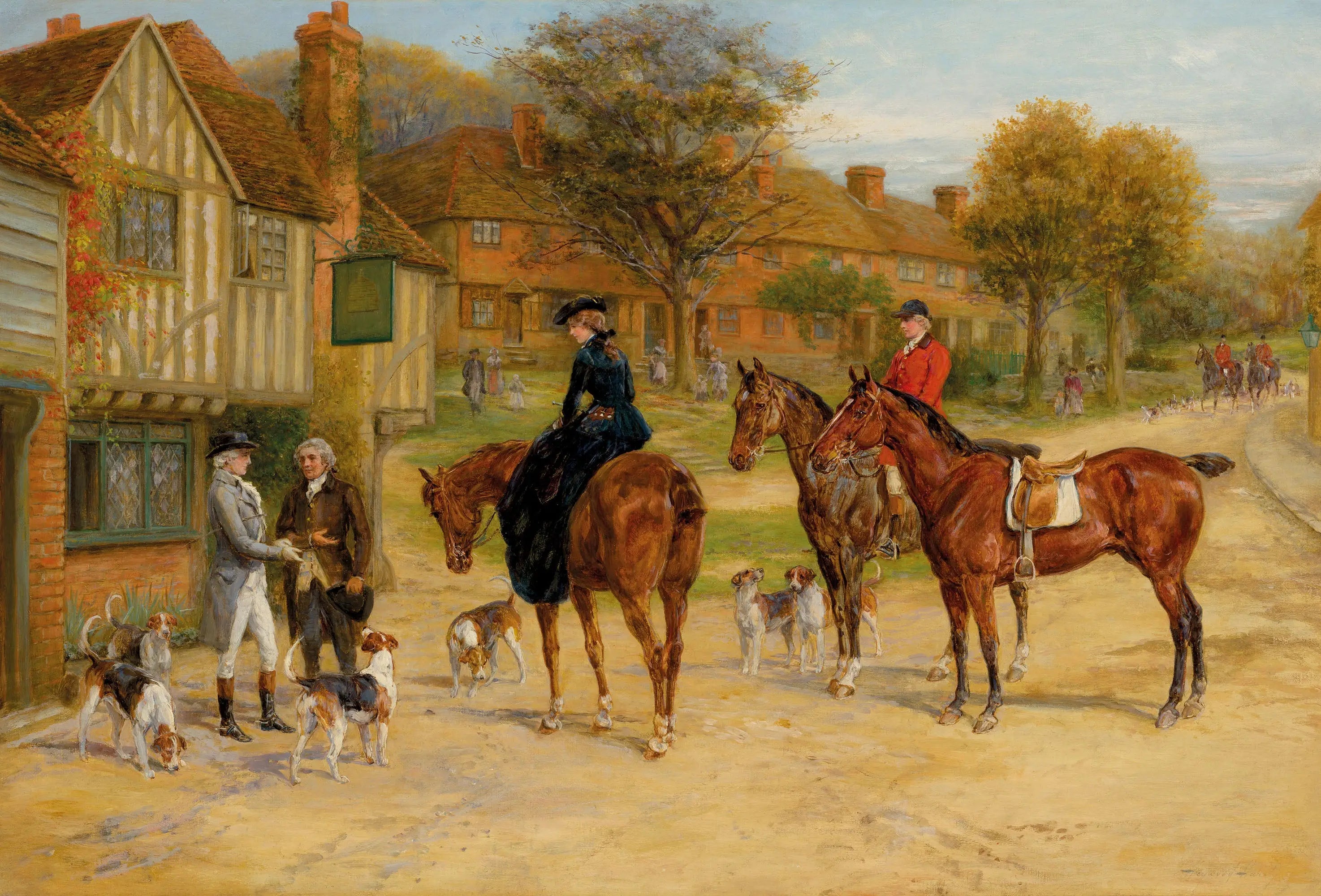 Rendez-vous à l'auberge - Heywood Hardy image 1 reproduction réalisée par Alpha Reproduction