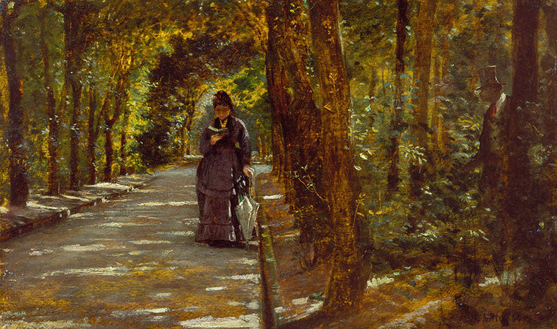 Treffen im Portici-Wald - Giuseppe De Nittis