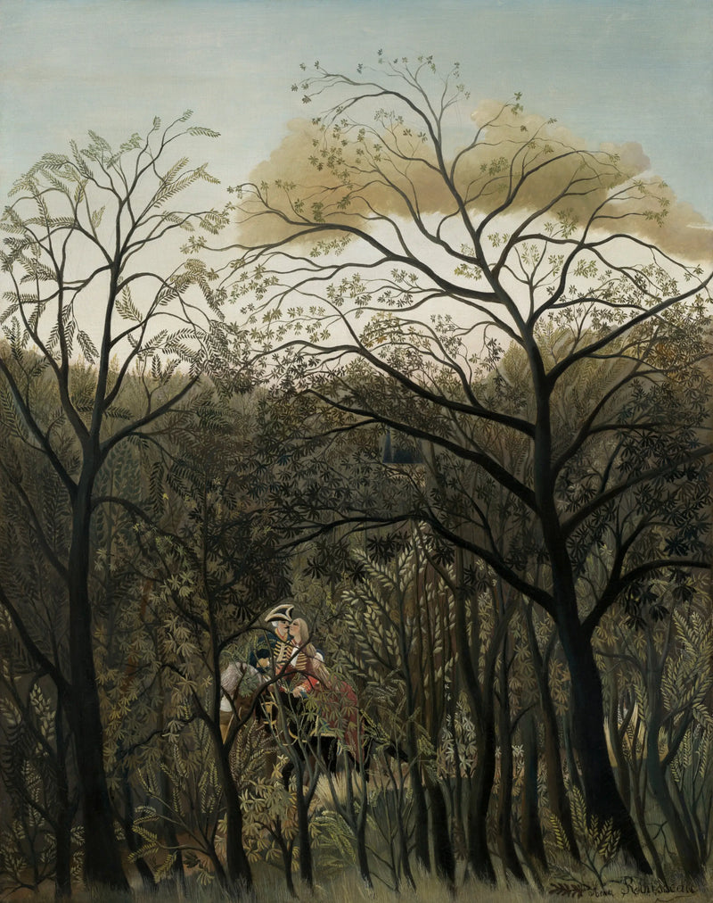 Treffen im Wald - Henri Rousseau