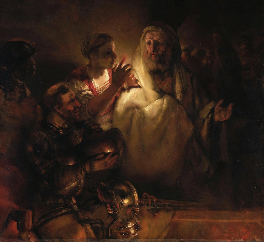 Die Verleugnung des heiligen Petrus - Rembrandt