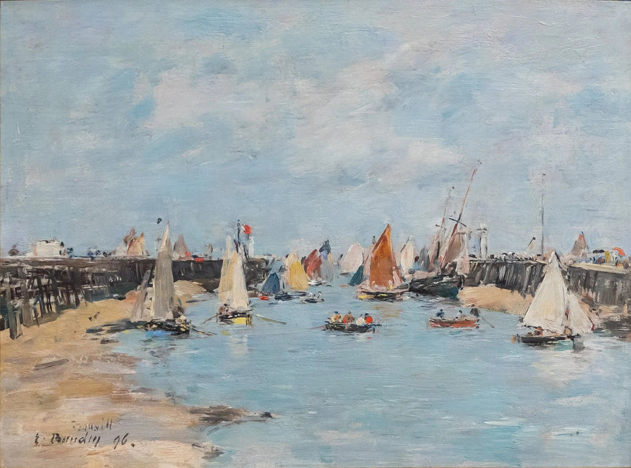 Rückkehr der Fischerboote in Trouville - Eugène Boudin