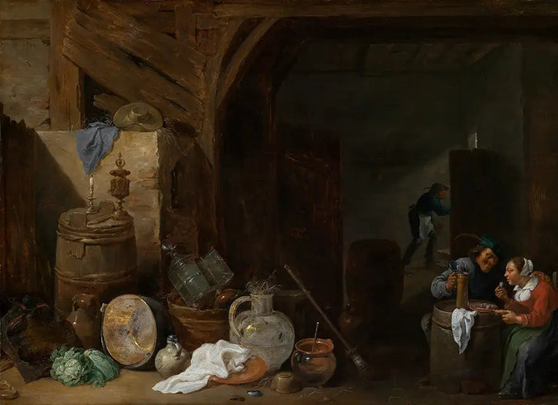 Essen im Heuschober - David Teniers der Jüngere