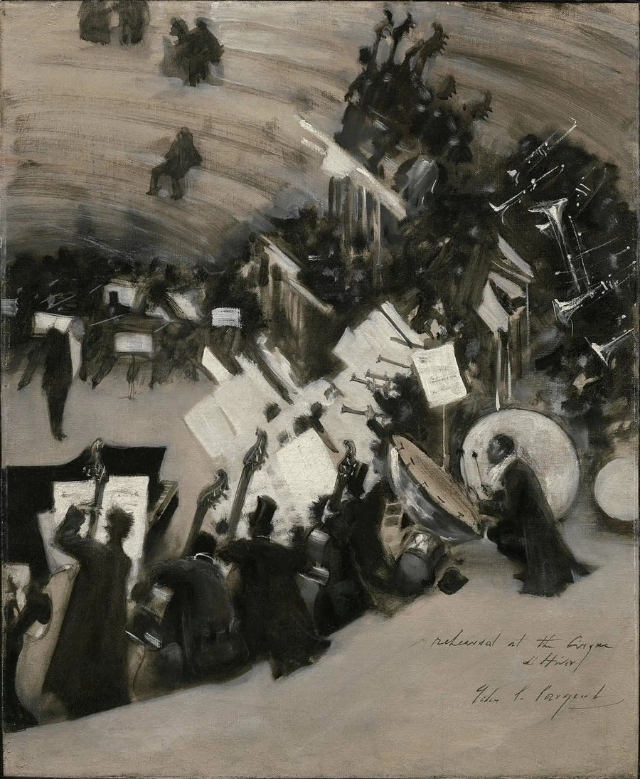 Orchesterprobe Pasdeloup im Cirque d'Hiver - John Singer Sargent