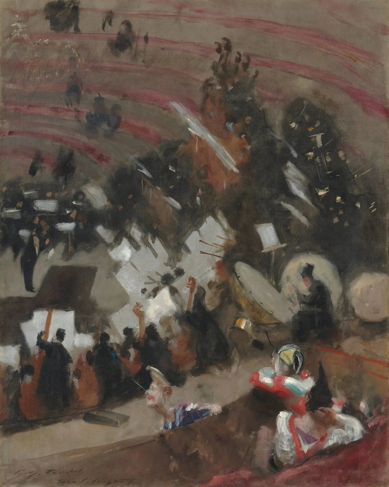 Wiederholung des Orchesters Pasdeloup im Cirque d'Hiver - John Singer Sargent