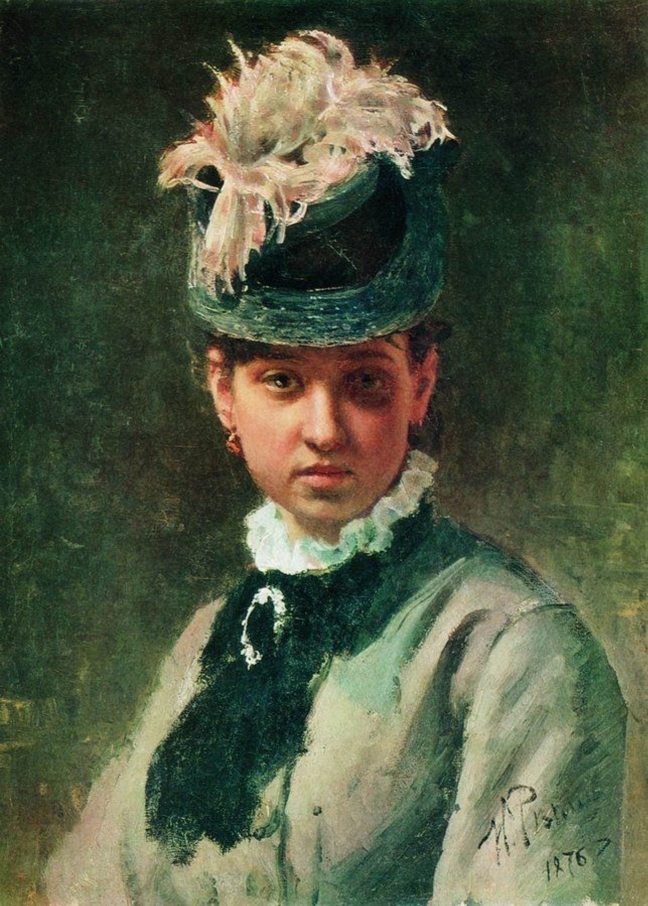 Portrait de Vera Répine - Ilia Répine