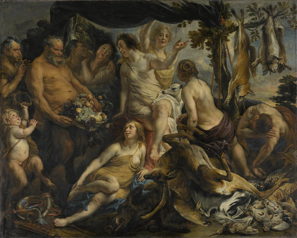 Repos de Diane - Jacob Jordaens image 1 copie de tableau peinte à la main